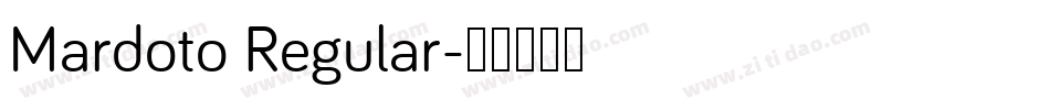 Mardoto Regular字体转换